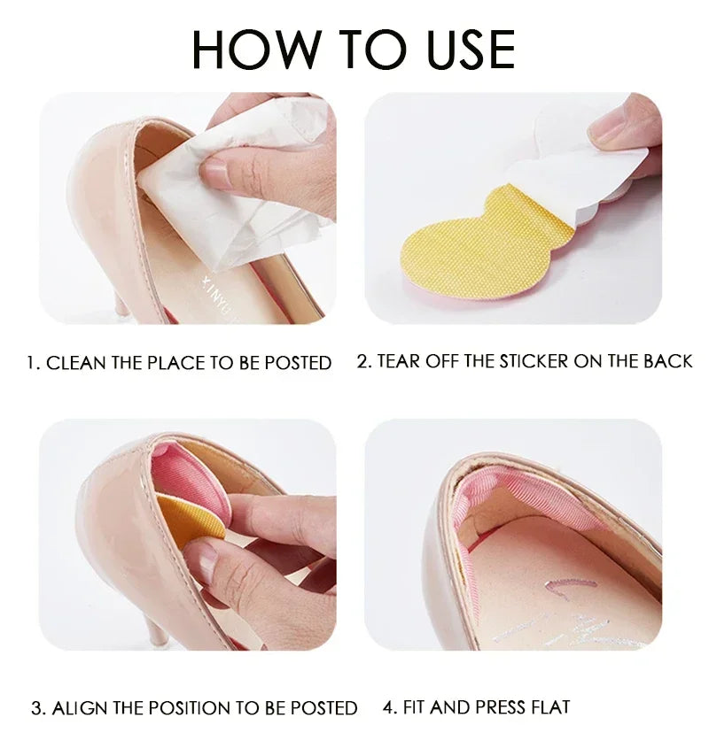 Women Insoles for Shoes High Heel Pad Adjust Size Adhesive Heels Pads Liner Grips Protector Sticker Pain Relief Foot Care Insert